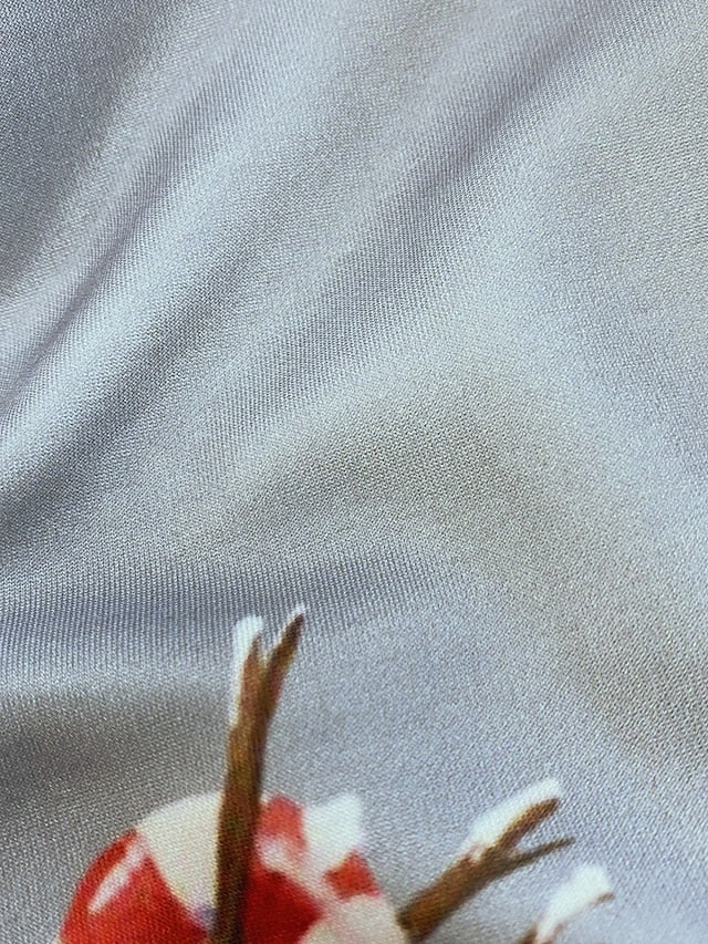 Hoodie Mixed Color Christmas Regular Winter White and Blue Azure White / Black Gradient red Gradient blue for Women - LuckyFash™