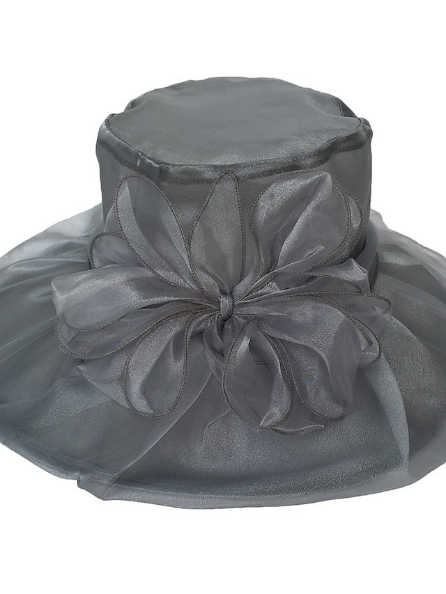 Women's Party Hat Party Wedding Street Floral Pure Color Yellow Red Hat Blue Purple Fall Winter Spring - LuckyFash™