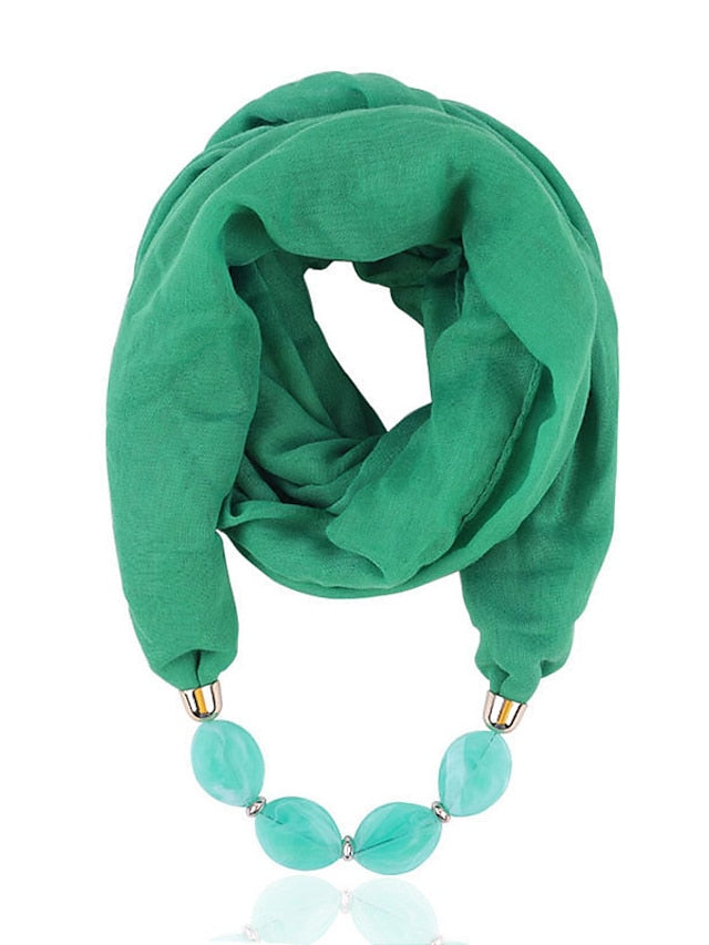 Women's Scarves Infinity Scarf Daily Holiday Linen Bohemia Warm Decoration 1 PC - LuckyFash™