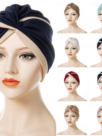 Women's Turban Home Daily Holiday Patchwork Quilted Polyester Casual Sweet Casual Casual / Daily Convenient 1 pcs - LuckyFash™