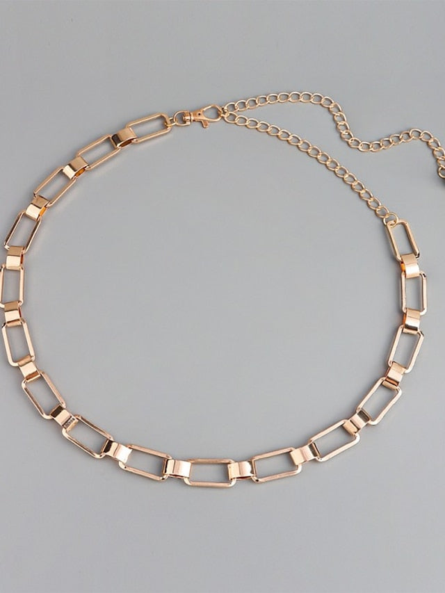 Women's Chain Belt Metal Chain Metal Bucke Charm Pendent Casual Party Daily Gold - LuckyFash™