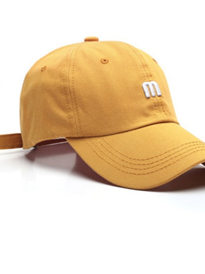 Men's Women's Sun Hat Baseball Hat Daily Holiday Solid / Plain Color Cotton Sports & Outdoors Simple Breathability Casual / Daily 1 pcs - LuckyFash™