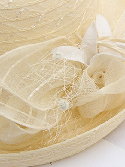 Women's Hat Bucket Hat Sun Hat Black Purple Pink Party Outdoor Dailywear Floral Floral Portable Windproof Comfort - LuckyFash™