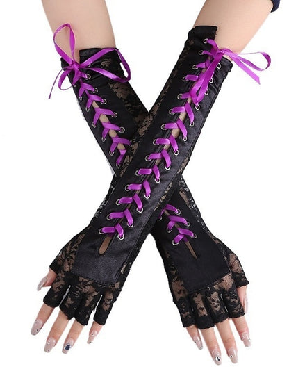 Women's Gloves Fingerless Gloves Party Evening Gift Daily Polyester Simple Casual Sexy 1 Pair - LuckyFash™