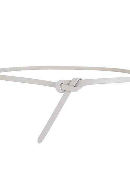 Women's Skinny Belt Party Street Dailywear Holiday Black White Belt Pure Color Red Fall Winter Spring Summer - LuckyFash™