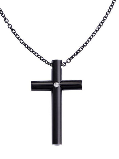 Solitaire Diamond Cross Pendant - LuckyFash™