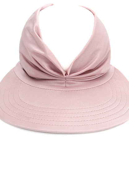 Women's Sun Hat Floppy Hat Outdoor Daily Crystal / Rhinestone Solid / Plain Color Polyester Boho Casual Casual / Daily 1 pcs - LuckyFash™
