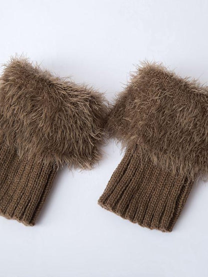 Leg Warmers Boot Cuffs Work Daily Solid Color Acrylic Fibers Basic Classic Warm 1 Pair for Women - LuckyFash™