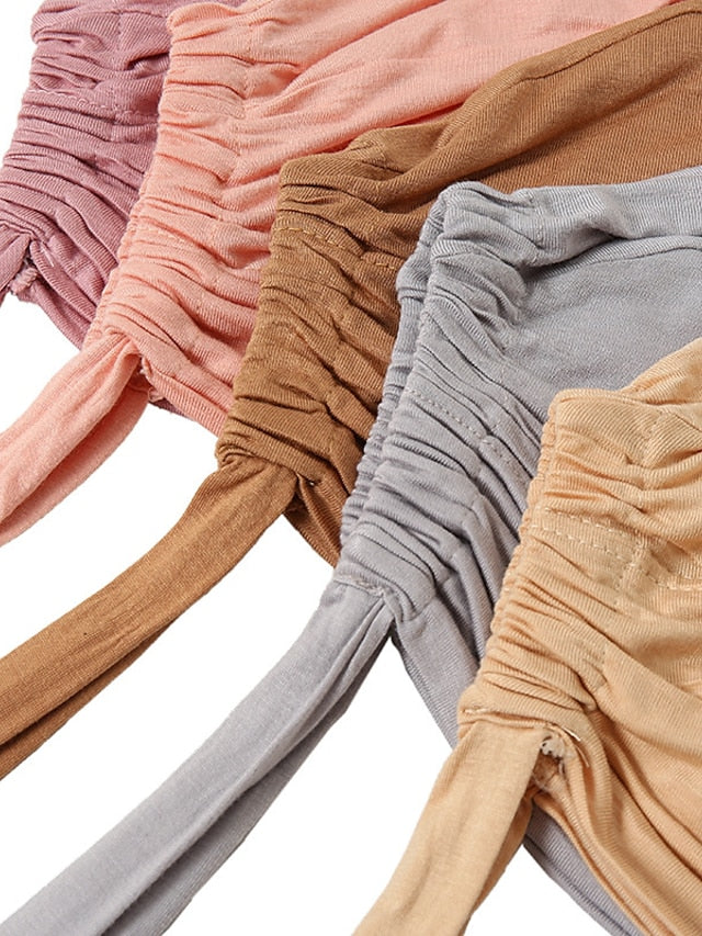 Muslim Satin Hijab Cap Full Cover Inner Hat Islamic Head Wear Stretch Turban Underscarf Bonnet Straps Headband - LuckyFash™