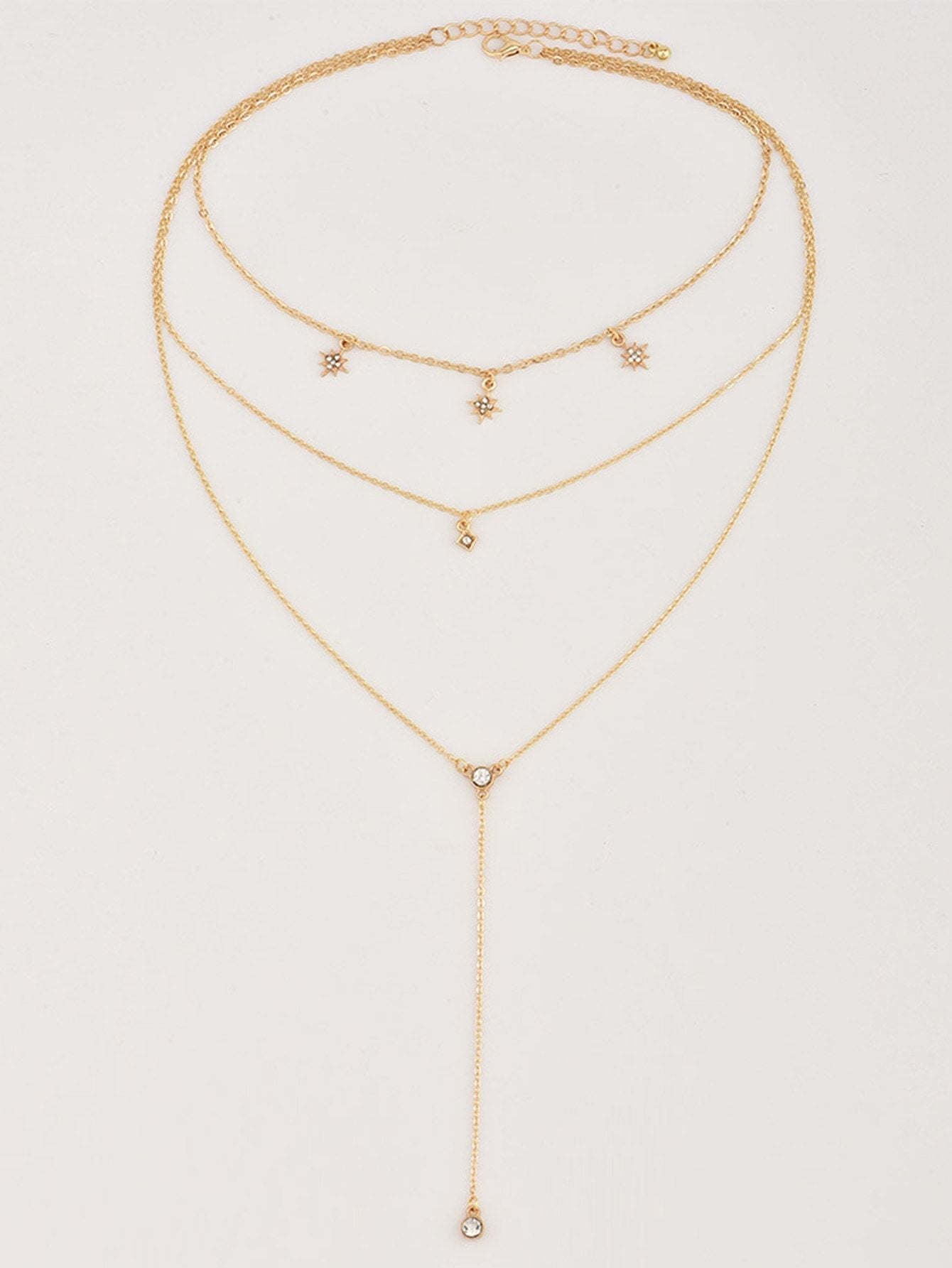 Star Detail Lariats Layered Necklace - LuckyFash™