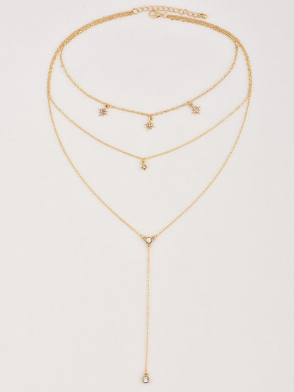 Star Detail Lariats Layered Necklace - LuckyFash™