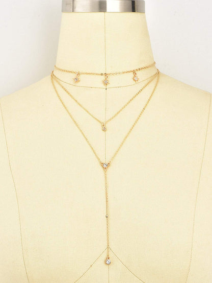 Star Detail Lariats Layered Necklace - LuckyFash™