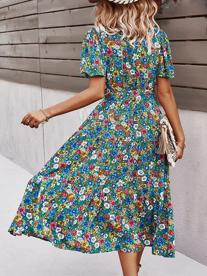Summer New Fashion Floral Dress - LuckyFash™