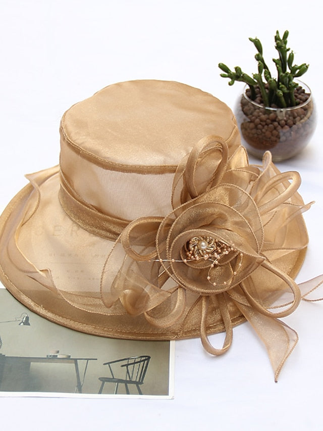 Women's Party Hat Party Wedding Street Flower Solid Color Wine Pink Hat Fall Winter Spring Summer - LuckyFash™