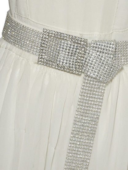 Women's Corset Belt Plastic Rhinestone Buckle Crystal Rhinestone Casual Party Daily Silver Gold - LuckyFash™