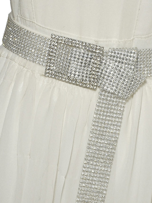 Women's Corset Belt Plastic Rhinestone Buckle Crystal Rhinestone Casual Party Daily Silver Gold - LuckyFash™