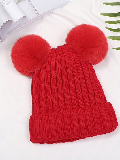 Women's Hat Beanie / Slouchy Black Pink Yellow Outdoor Street Dailywear Knit Pure Color Comfort Warm Breathable - LuckyFash™