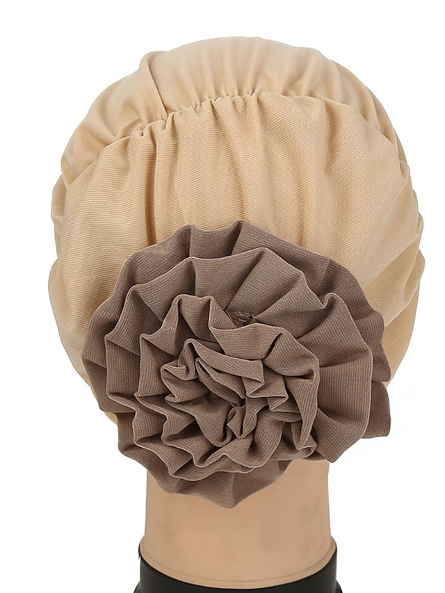 Stretch Inner Hijab Caps Muslim Hat Turban Femme Musulman Turbante Ready To Wear Hijab Bonnet Flower Indian Headwrap Loss Hair Cover - LuckyFash™