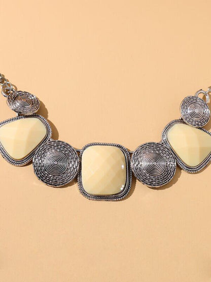 Textured Metal Decor Necklace - LuckyFash™