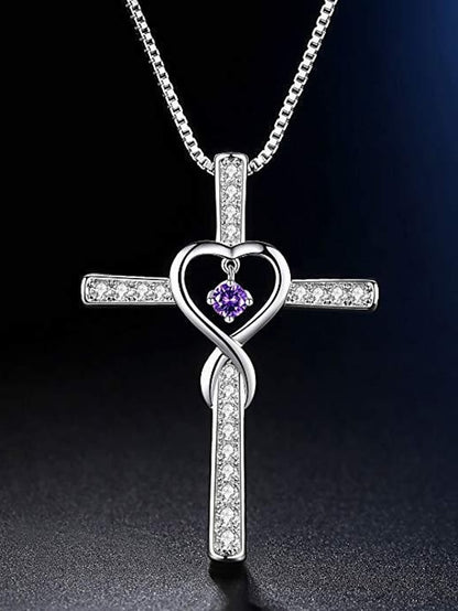 Women's necklace Chic & Modern Street Heart Necklaces / Red / Green / Purple / Fall / Winter - LuckyFash™