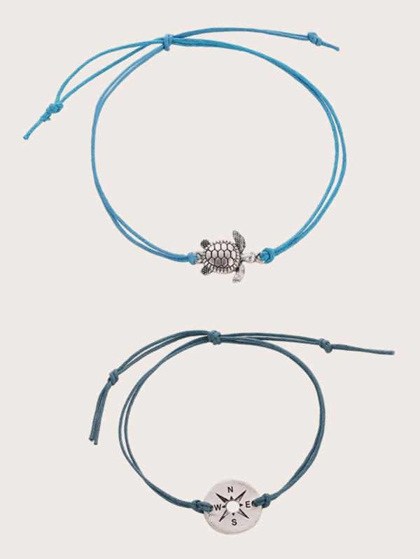 Tortoise & Compass Decor Bracelet - LuckyFash™