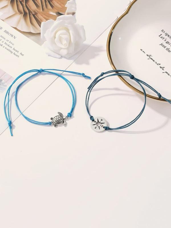 Tortoise & Compass Decor Bracelet - LuckyFash™