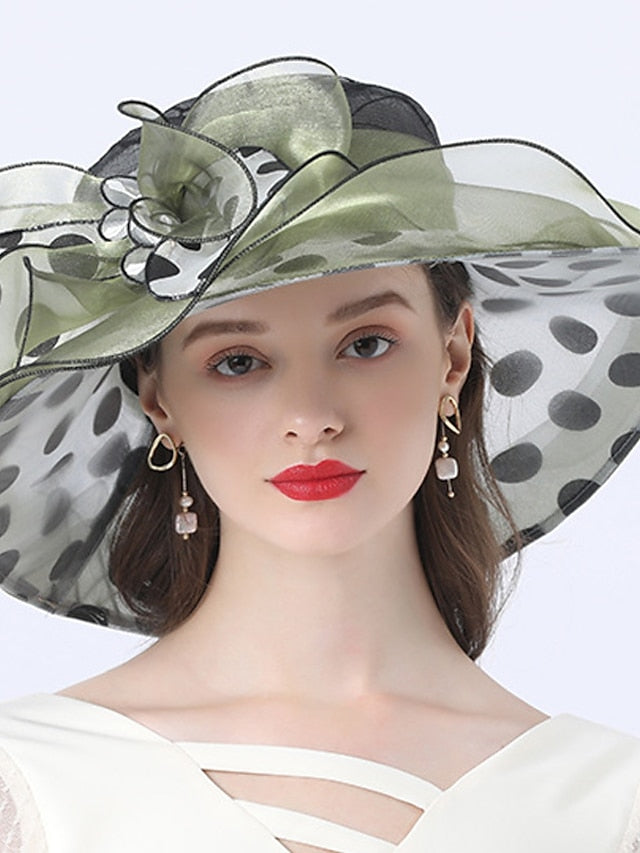 Women's Hat Bucket Hat Sun Hat Green Black Purple Party Outdoor Dailywear Floral Floral Polka Dot Portable Windproof Comfort - LuckyFash™