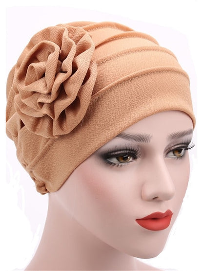 Women's Beanie Slouchy Street Dailywear Casual Flower Pure Color Wine Black Hat Khaki Fall Winter Spring - LuckyFash™