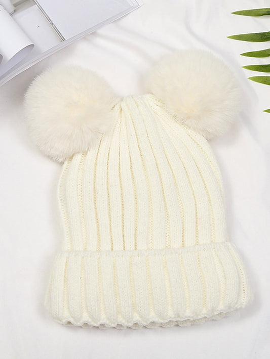 Women's Hat Beanie / Slouchy Black Pink Yellow Outdoor Street Dailywear Knit Pure Color Comfort Warm Breathable - LuckyFash™