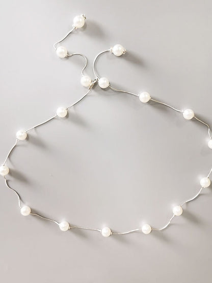 Women's Skinny Belt Metal Chain Metal Bucke Geometric Casual Party Daily Silver Gold - LuckyFash™