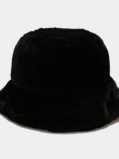 Winter Solid Fur Fluffy Bucket Hats Women Outdoor Warm Sun Hat Soft Furry Fisherman Cap Girl Fashion Panama Cap - LuckyFash™
