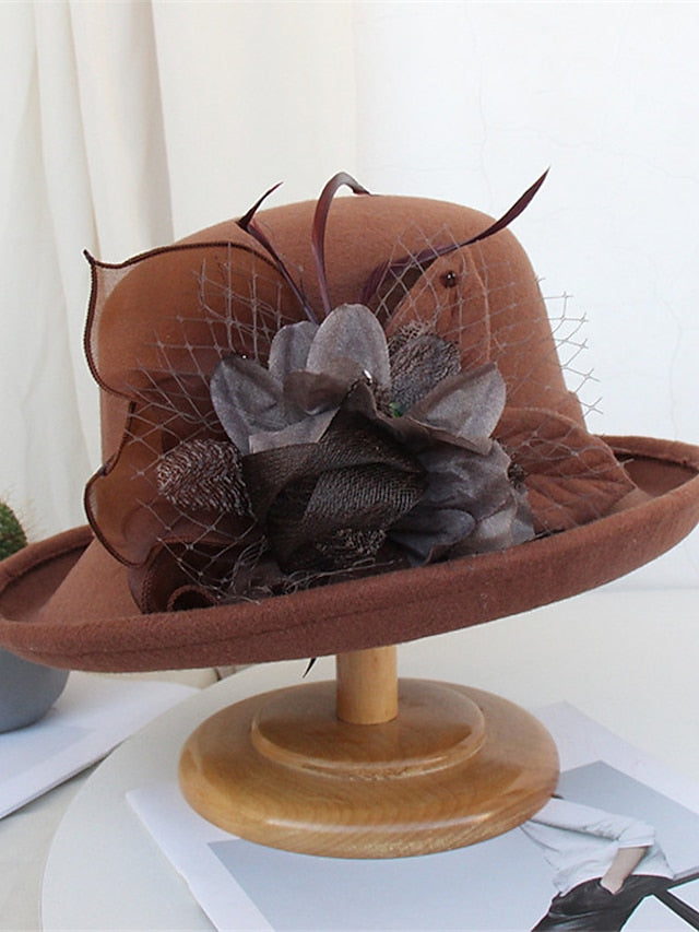 Women's Hat Bucket Hat Black Purple Yellow Party Outdoor Dailywear Floral Floral Portable Windproof Comfort - LuckyFash™