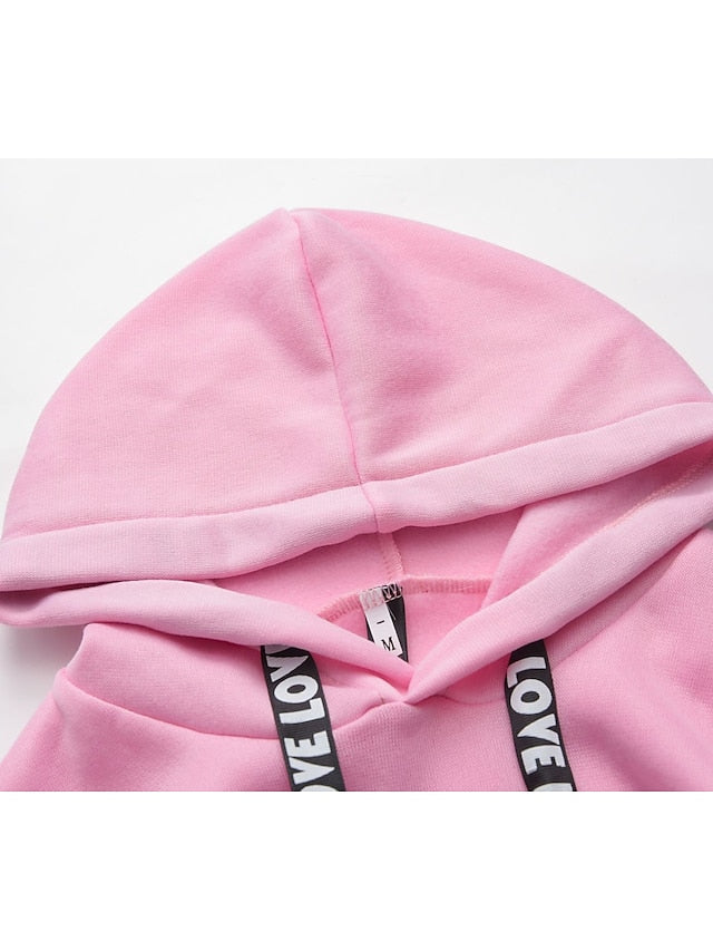 Women's Hoodie Pullover Basic Casual Black Blue Pink Plain Solid Colored Street Hooded Long Sleeve S M L XL XXL - LuckyFash™