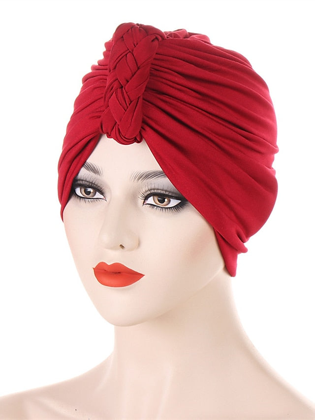 Vintage Inner Turban Hat Fashion Female Bandana Headband Women's Hair Cover Cap Ladies Head Wraps - LuckyFash™