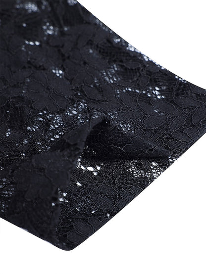 Womenâ€˜s Formal Party Dress Maxi long Dress Navy Blue 3/4 Length Sleeve Print Pure Color Ruched Lace Fall Winter V Neck Elegant Fashion Modern 2023 3XL - LuckyFash™