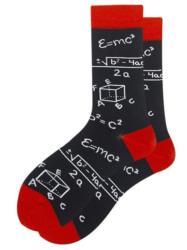 Unisex Crew Socks Work Daily Holiday Animal Patterned Dot Flower Polyester Cotton Simple Casual Lolita Casual Cute Casual / Daily 1 Pair - LuckyFash™