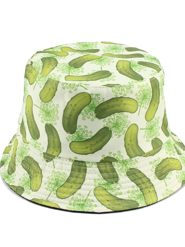 New Double-sided Wear Fishing Print Hat Fisherman Cap for Girls Summer Bucket Hats Women Panama Hat - LuckyFash™