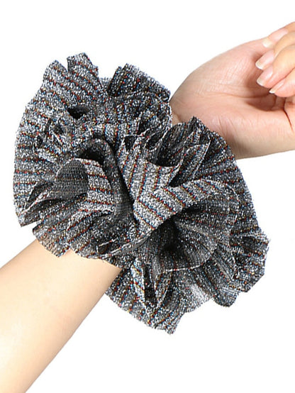 Oversize Scrunchies Giant Large Intestine Big Hair Ties Elastic Rubber Bands Glitter Ponytail Holder Hijab Volumizing Scrunchies - LuckyFash™