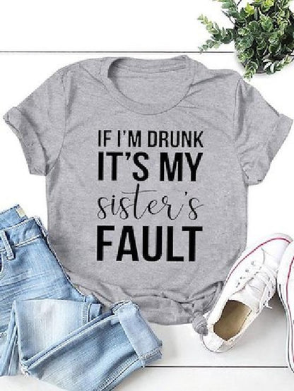If I'm Drunk It's My Sister's Fault Shirt - LuckyFash™