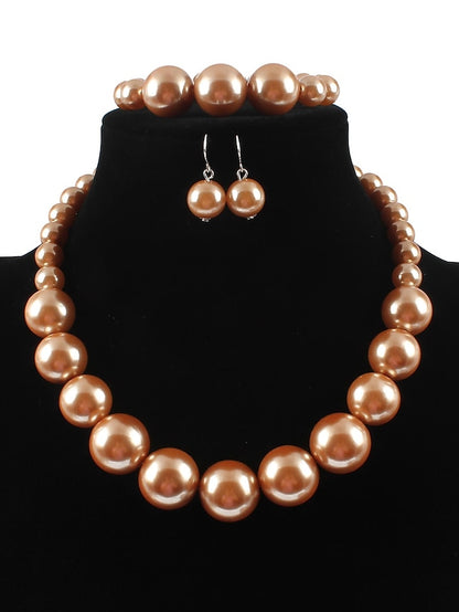Women's necklace Chic & Modern Party Pure Color Jewelry Sets - LuckyFash™