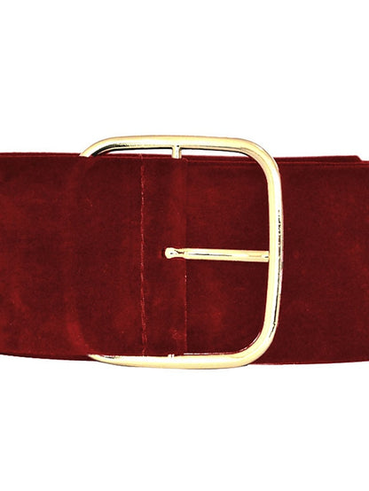 Women's Belt Flannel Black Wine Khaki Wide Belt Street Prom Pure Color - LuckyFash™