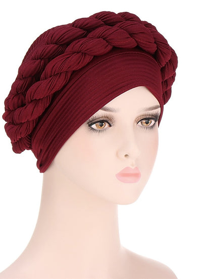 Women's Turban Home Daily Solid / Plain Color Polyester Casual 1 pcs - LuckyFash™