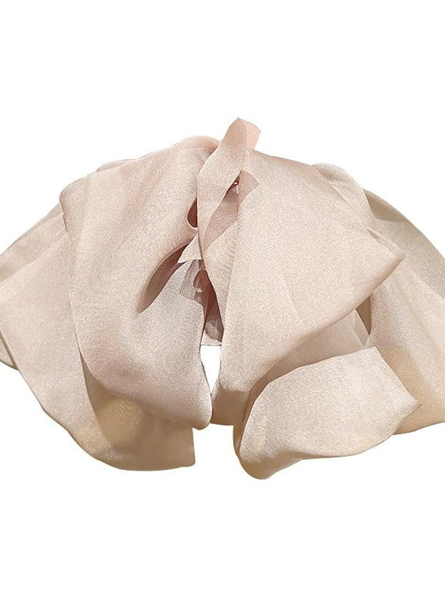 this issue must enter -5! mesh temperament big bow top clip back head hairpin 2022 net red new headwear - LuckyFash™