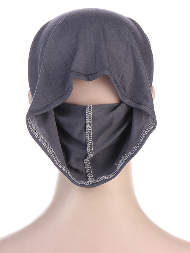 Soft Hood With Pierced Ears Inner Hijab Caps Muslim Stretch Turban Cap Islamic Underscarf Bonnet Hat Female Turbante - LuckyFash™