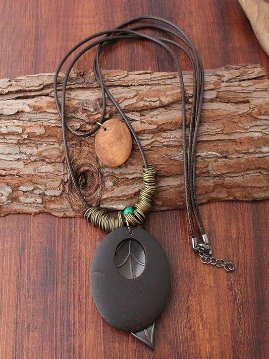 Vintage leaf necklace - LuckyFash™