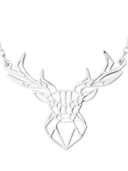 Women's necklace Chic & Modern Party Deer Necklaces / Gold / Silver / Fall / Winter / Spring - LuckyFash™