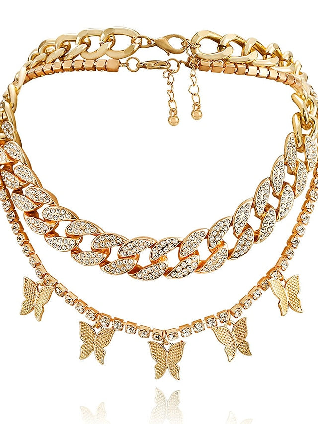 Women's necklace Chic & Modern Party Butterfly Necklaces / Gold / Silver / Fall / Winter / Spring - LuckyFash™