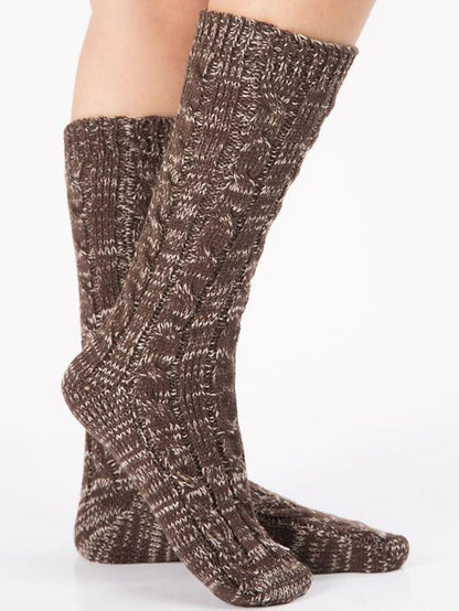 Women's Crew Socks Home Daily Spandex Acrylic Fibers Nylon Basic Casual Classic Warm 1 Pair - LuckyFash™