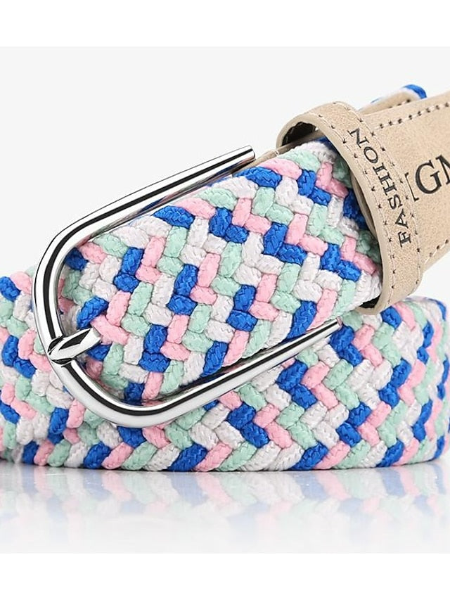 canvas woven thin belt ladies fashion elastic elastic belt korean women's pants belt - LuckyFash™