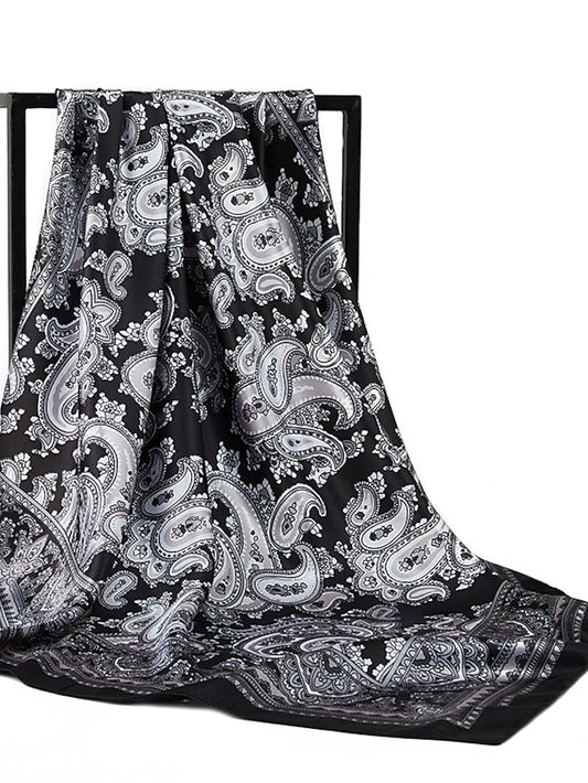 Summer Muslim Shawls 90X90CM Beach Kerchief Print Square Scarves New Style Sunscreen Headcloth - LuckyFash™